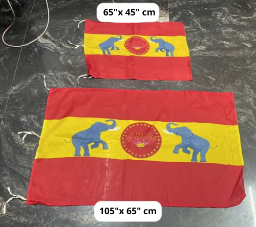 Drapeau TVK (Tamilaga Vettri Kazhagam) - Parti politique de Vijay